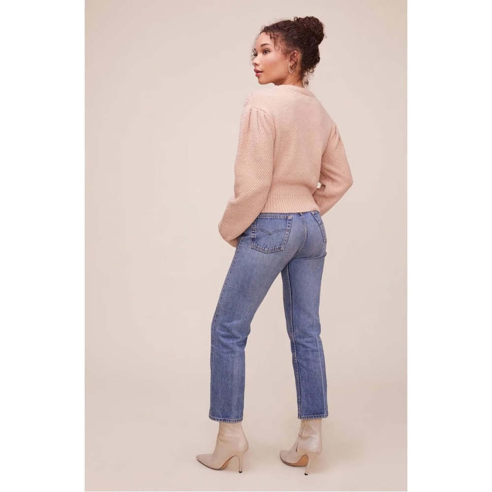 Reformation Astr the Label Samantha Sweater in Dusty Pink Size Large